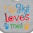 thumbnail image 4 of Inktastic My Gigi Loves Me Grandchild Boys or Girls Baby Bib, 4 of 4