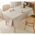 thumbnail image 7 of Xukmct Linen Tablecloth Waterproof Washable Table Cloths Decorative Table Cover for Dining Table, Party, 47" x 67", 7 of 7