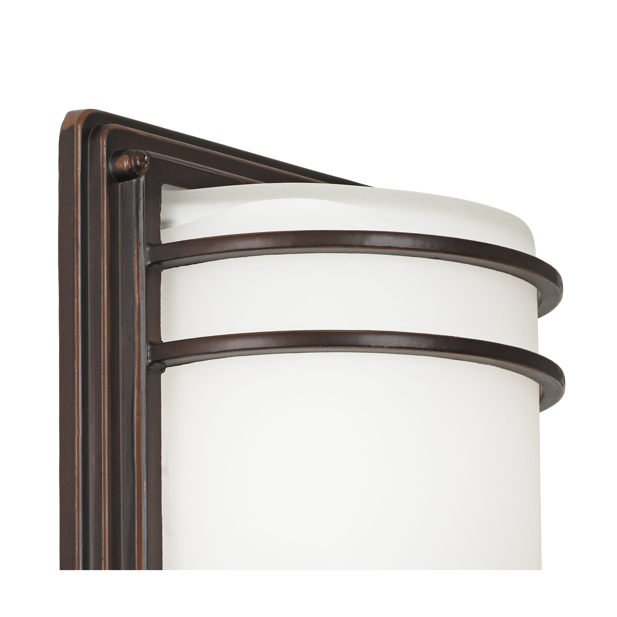 John Timberland Habitat Modern Outdoor Wall Light Fixtures Set of 2 Rubbed Bronze 11" Opal Glass for Post Exterior Barn Deck House Porch Yard Patio