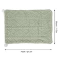 thumbnail image 6 of Rupoun Premium Pet Blanket Double Layer Thicken Dog Throw Soft Warm Plush Flannel Cat Bed Mat Protective Furniture Cover for Sleeping Relaxing Indoor Travel Portable Washable Green L 27.6x21.7 Inches, 6 of 9