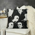 thumbnail image 2 of YINGXI Halloween Pillow Covers, Outdoor Halloween Cute Ghost Throw Pillow Covers Linen Farmhouse Vintage Halloween Decor Cushion Case Halloween Home Decor for Couch Sofa 22x22in, 2 of 5