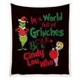 thumbnail image 2 of Grinch Christmas Decorations Grinch Decor the Grinch Christmas Blanket Soft Flannel Fleece Blanket, All Season Lightweight Living Room/Bedroom Warming Blanket, 2 of 7