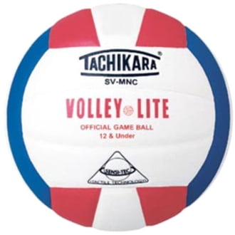 Tachikara Volley-Lite SC/WH/RO (EA), Scarlet/White/Royal