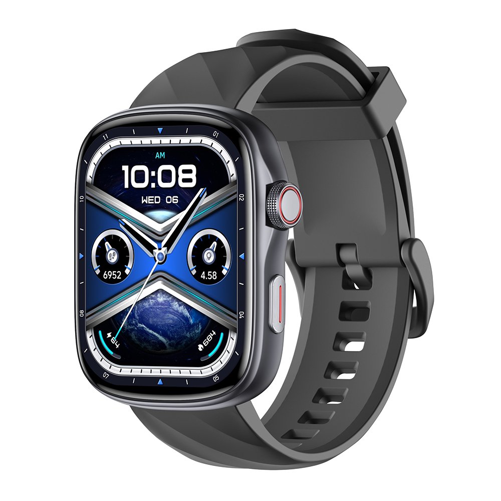 GTS10 Smartwatch for Women/Men, 1.95'' Fitness Tracker Watch, 100 Sports Modes Waterproof Smart Watch, Wearable, Devices fathersdaygift, Compatible with Android & iPhone, Black