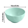 thumbnail image 2 of SLYNSHome 6Pcs Wheat Straw Cereal Bowls,Reusable Bowls Kitchen Plastic Bowl for Salad,Soup,Oatmeal,Ramen Microwave and Dishwasher Safe - Green, 2 of 3