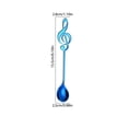 thumbnail image 2 of Patio Decor Savings Iumwxz Stainless Steel Spoons Colorful Spoons Musical Symbols Handle Spoons Flatware Ice Cream Drinking Tools Kitchen Gadget Decor Savings, 2 of 5