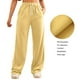 thumbnail image 4 of WILLBEST Pantalones Casuales para Mujer, con Bolsillos Inclinados, Pierna Ancha, Cómodos Pantalones Deportivos de Cintura Alta, Ropa Deportiva Versátil para Yoga con Bolsillos XXXL, 4 of 9