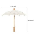 thumbnail image 2 of unbranded 2 Pcs Mini Wedding Umbrella Travel Bride 30.00X30.00X26.00CM, 2 of 8