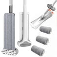 thumbnail image 1 of Limpiador de pisos Auckway Flat Mop autoescurridor con 4 almohadillas, 1 of 7