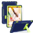 thumbnail image 1 of Mignova pour Fire HD 10 Case, Heavy-Duty Drop-Proof Shock-Resistant Rugged Protective Case (avec Support) pour All-New Amazon Fire HD 10 & Fire HD 10 Plus (11e Génération, Version 2021) (Marine/vert+1 Pack), 1 of 6
