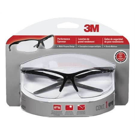 

5410717 SAFETY GLASSES MULTI-PURPOSE Black Frame Lens Color=Clear