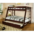 thumbnail image 2 of Furniture of America Vance Wood Bunk Bed, Twin/Full, Dark Walnut, 2 of 7