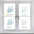 thumbnail image 4 of 16 láminas de vinilo anticolisión para ventanas con diseño de golondrinas, 4 estilos, estáticas y no adhesivas, para decorar el hogar., 4 of 7