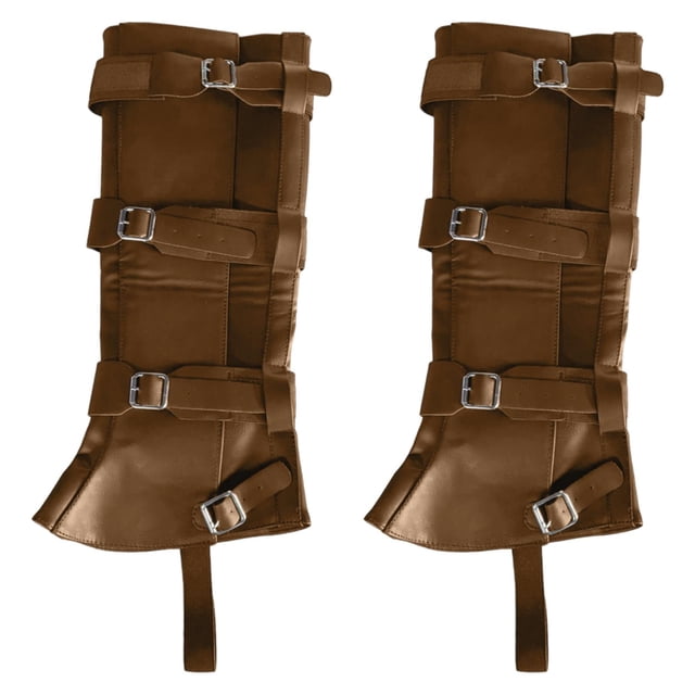 Yinanstore Pirate Boot Tops Shoes Covers Gift, Comfortable Medieval Boot Covers for Cosplay Brown