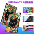 thumbnail image 2 of Gemfits Case for iPad 7/8/9 - Flexible Soft TPU Stand Back Cover with Pencil Holder, Auto Sleep/Wake, Cat-Flower, 2 of 6