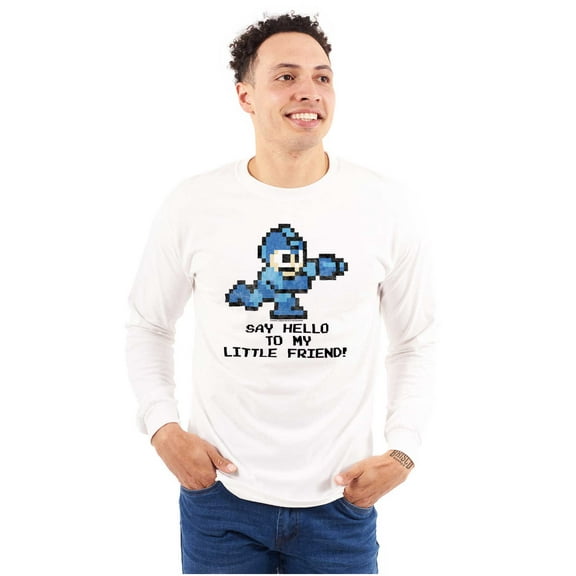 Mega Man Video Game 8bit Gaming Nerd Long Sleeve TShirt Men Women Brisco Brands M