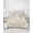 Beige, Cream, Tan, Almond, variant on Quilts Twin Size, Black Leaves Soft Comforter Bedding Set for Bed, Summer Botanical Modern Zen Vintage Minimalist Lightweight Quilted Bedspread with Pillow Cover(2 Pieces) for All Season, 68x86 Inch