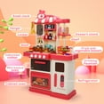thumbnail image 4 of JoyStone 47PCS Kids Kitchen Playset,Play Kitchen Toy with Realistic Lights & Sounds,Pretend Steam, Play Sink & Oven, Pretend Play Food with Toddler, 4 of 10