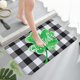 thumbnail image 5 of Uuiauoio Quick Dry Bath Mat for Bathroom,Super Absorbent Happy St. Patrick's Day Bath Rug Non-Slip Rubber Backing,Machine Washable Bathroom Floor Mat for Shower, Tub, Sink Area Green Clover 16x24, 5 of 6