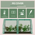 thumbnail image 4 of Outsunny 6' x 3' x 3' Mini Greenhouse Portable Hot House with Large Zipper Doors & Water/UV PE Cover for Outdoor and Garden, Green, 4 of 10