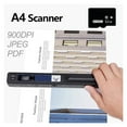 thumbnail image 2 of Scanner Document Portable A4 Scanner For Documents Books Office Handheld Mobile Scanners JPG/PDF 900DPI ,Compatibility, 2 of 7