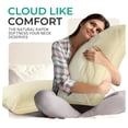 thumbnail image 7 of Set of 2 Organic Kapok Bed Pillows, Natural Kapok Fiber Filled Sleeping Pillows with Breathable Cotton Shell, Standard Size, 20 x 28 inches, 7 of 7
