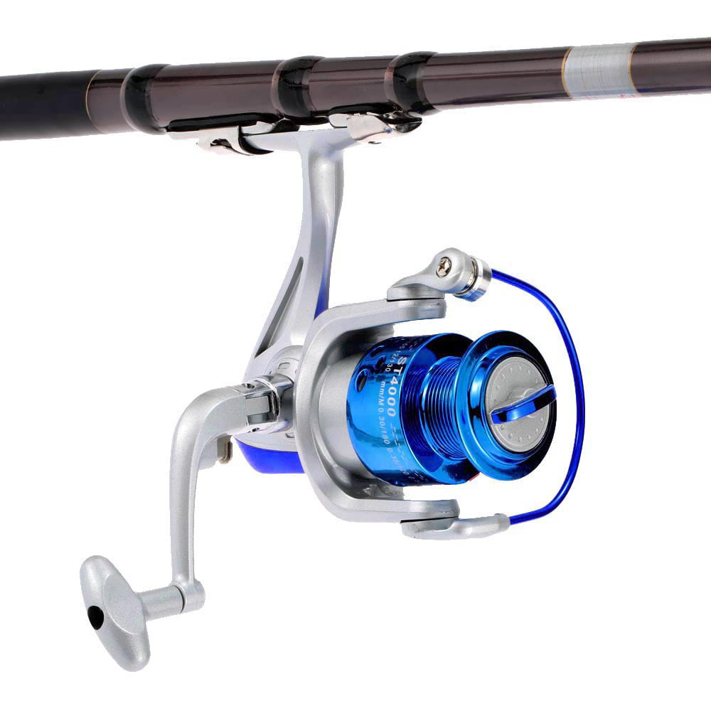 8BB  Spinning Fishing Reel 5.1:1  Left/Right Aluminum Spool ST4000A Grey Color 