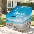 thumbnail image 6 of Renewold Waterproof Patio Chair Covers Dust Rain Snow-Proof High Back Patio Chair Covers Patio Furniture Lawn Chair Protection, 32"W x 35"D x 36"H, Beach Starfish Seashell, 6 of 7