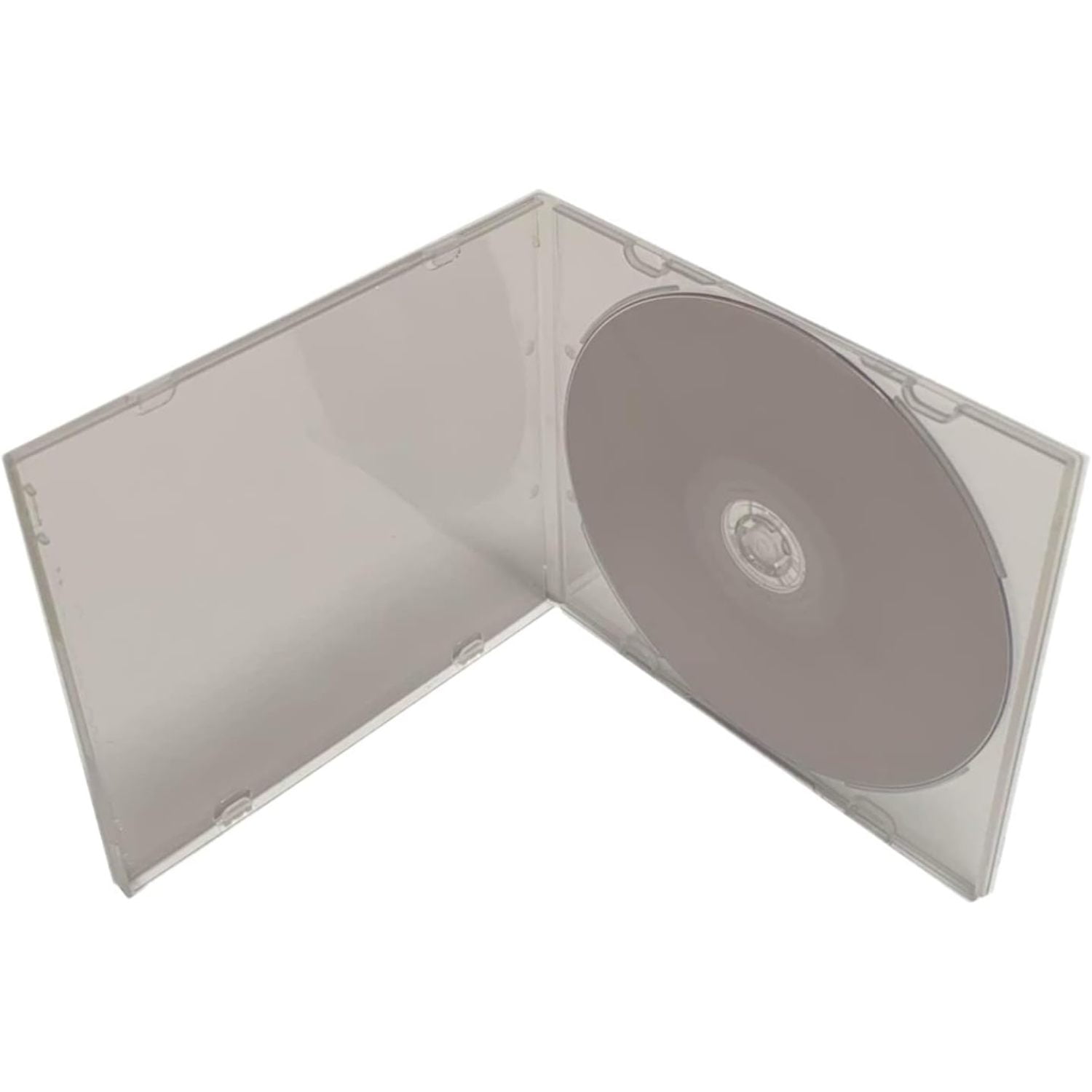 Dexusay 5.2mm Jewel Cases Slimline Single 1 Disc, Clear (100Pack) W
