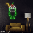 thumbnail image 2 of Glowneon Cocktail Cat Neon Sign, Cat In Cocktail Led Sign, Bar Decor, 2 of 5
