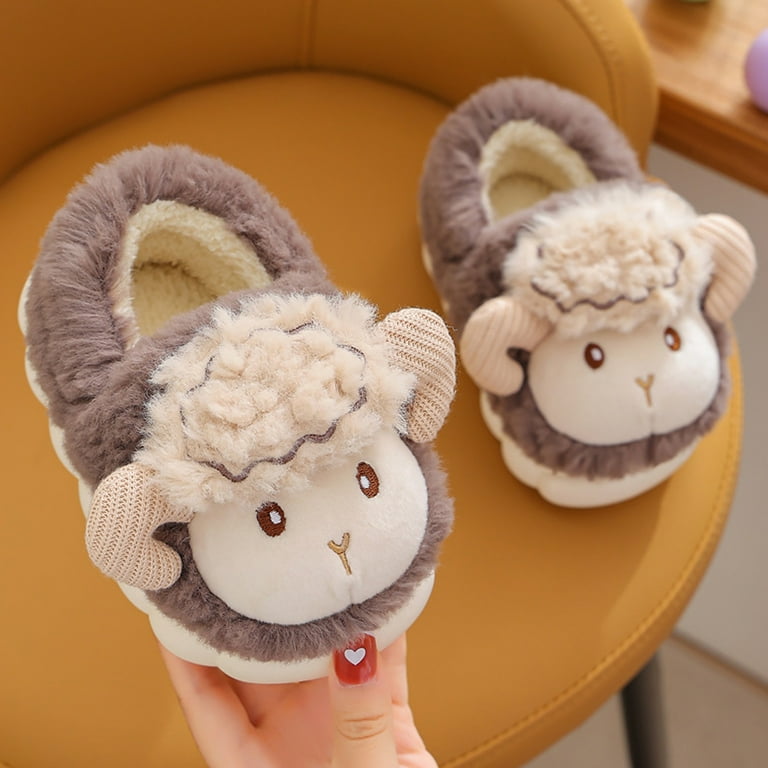 Girls Slippers Christmas Gift Cartoon Slippers for Girls Fuzzy Cute Animal Memory Foam Indoor House Slippers Easter Thanksgiving Christmas New Year