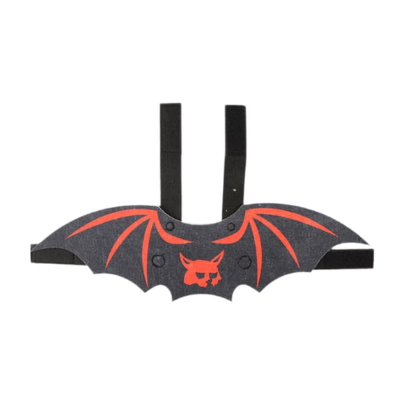 Disfraz de Halloween con alas de murciélago para gatos, divertido, ajustable, para decoración de fiestas, disfraz de murciélago para gatos y perros , Sin campana