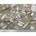 thumbnail image 3 of Soimoi Velvet Fabric Tea Cup,Lemon Slice & Ginger Vegetable Print Sewing Fabric Yard 58 Inch Wide, 3 of 3