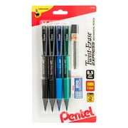 Pentel Twist-Erase Express Mechanical Pencil (0.5mm) 4pk, Lead/Eraser