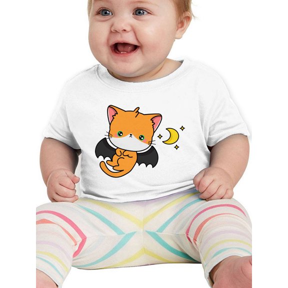 Cute Pumpkitty W Vampire Costume T-Shirt Infant -Image by Shutterstock,  18 Months