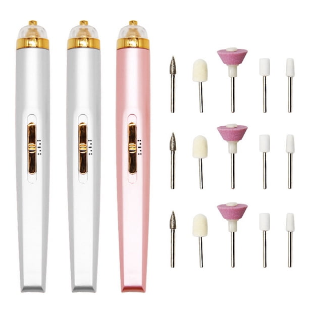Taladro de uñas eléctrico portátil, adecuado para acrílico, uñas de gel, corte de uñas y diseño de herramientas de pulido