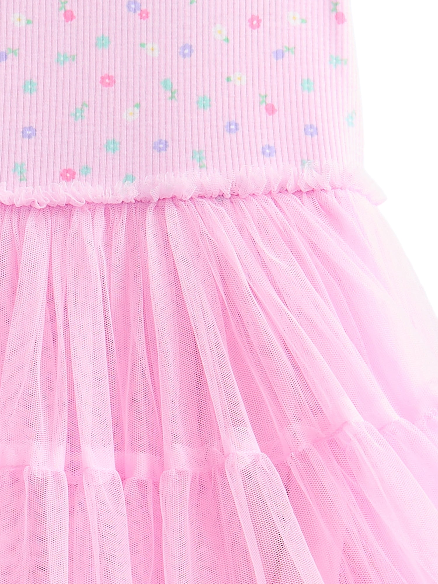 Hello Kitty Girls' Graphic Tutu Dress with Short Sleeves, Sizes 4-12