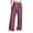 Purple, variant on SwiftWear Wide Leg Sweatpants Women Solid Color Drawstring Elastic Waisted Loose Fit Pants Trousers S