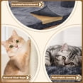 thumbnail image 5 of Yaheetech 23.5″ H Spacious Cat Tree with Large Top Perch, Condo & Scratching Posts, Dark Gray, 5 of 11