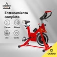 thumbnail image 3 of Bicicleta Estatica UrbanFit Pro Spinning Cardio Indoor Fitness Ejercicio rojo Unitalla, 3 of 10