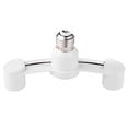 thumbnail image 1 of Lutabuo E27 To 2E27 Bulb Base Adapter Portable 85-285V 2 Heads Light Base for Home Hotel, 1 of 6