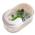 thumbnail image 1 of Household turtle feeding tank with climbing platform and sun drying platform, 1 of 4