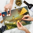 thumbnail image 4 of Nature Cutting Board, River with the Grass in Sun Rays Beams Tree Dramatic Ukraine Rural Print, Decorative Tempered Glass Cutting and Serving Board, Large Size, Multicolor, by Ambesonne, 4 of 5