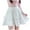 White, variant on Fozruso Women's Pleated Skater Skirt Basic Casual High Waisted Ruffles Flared Mini Skirts