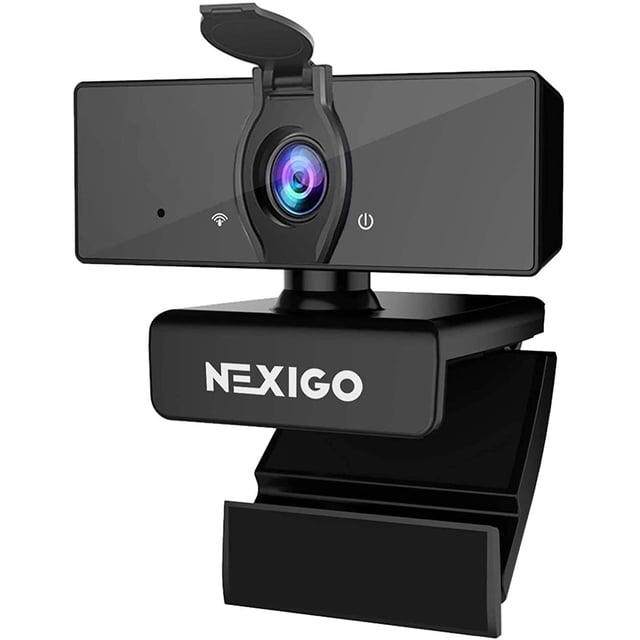 Cámara web empresarial NexiGo N660 1080P con micrófono dual y cubierta de privacidad, USB FHD, Plug and Play, para enseñanza en línea con Zoom/Skype/Teams, para computadora portátil, MAC, PC de escrit