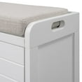 thumbnail image 6 of UBesGoo Entryway Shoe Storage Bench with 2 Drawers and Removable Basket, Shoe Rack Shoe Bench with Removable Cushion, Shoe Storage Organizer for Closet Hallway Living Room Bedroom, White, 6 of 18