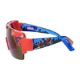 thumbnail image 2 of Spider-Man Blue Large Lens Character Mold Sports Wrap Sunglasses for Kids, 2 of 6