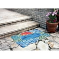 thumbnail image 3 of Liora Manne Visions IV Reef Border Area Rug Blue Indoor Outdoor 100% Polyester, 3 of 5