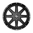 thumbnail image 3 of 15x8 Tuff T15 SATIN BLACK W/ GLOSS BLACK LIP Wheel 6x5.5 (-24mm), 3 of 3