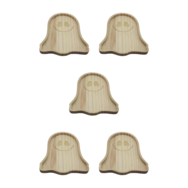 Kearding Marrón Agregue festividad a la fiesta de Halloween con platos de de calabaza Platos de frutas Bandeja decorativa Disco de fantasmas Type2 NO2